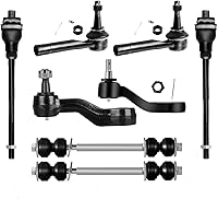 Vista 1 de SCITOO - Juego de 8 piezas de suspensión 2 en el interior 2 extremos de la barra de corbata exterior 2 extremos de la barra de boca 1 brazo Pitman 1