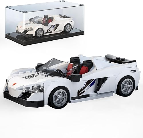 Mould King Speed Champion 650S Super Car Building Toys con vitrina, modelos clásicos coleccionables, kits de construcción para adultos y niños 8+