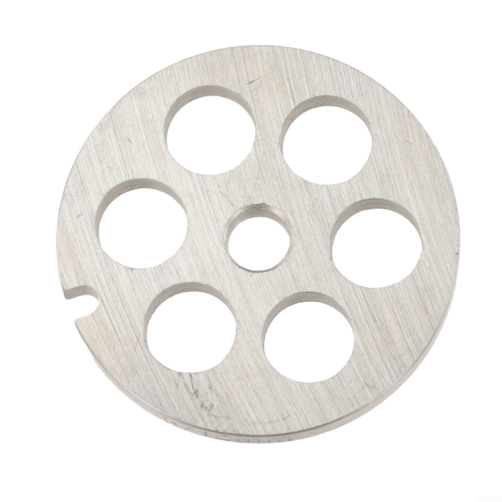 Stainless Steel Meat Grinder Plate No. 5 Orifice Disc for Bosch For Bauknecht, Food Safe Perforated Screen for Processing Meat Fish Vegetables(12mm)