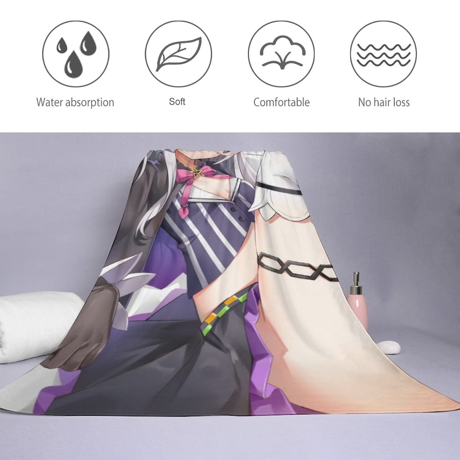 Amazon｜バスタオル VTuber クソガキ ニンニク アニメ風【100