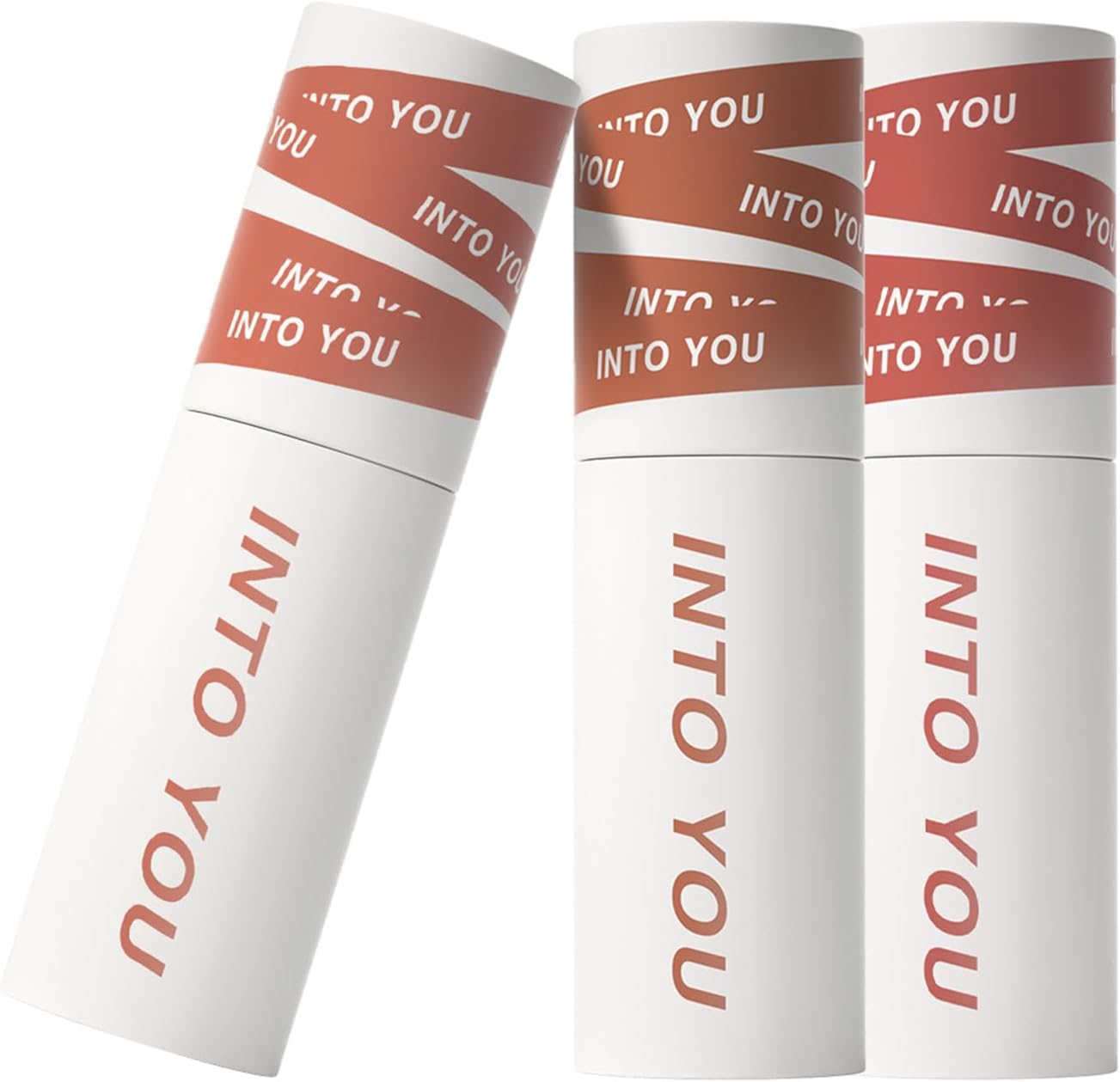 INTO YOU 3Pcs Matte Lipstick Set Lip Mud, Waterproof Long Lasting Smudge Proof Velvet Lip Stains, Multi-Purpose for Lip and Cheek, Non-Stick Cup Not Fade Lip Gloss Makeup Cosmetics Official Directly