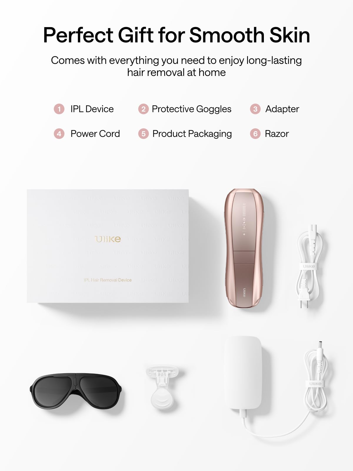 Dispositivo de depilación IPL para mujeres y hombres, seguro para usar desde el hogar, rosa 9
