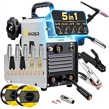 SSimder MIG-140Pro 5-in-1 Welder, TIG Torch & 14AK Kit, 140A, 110V/220V