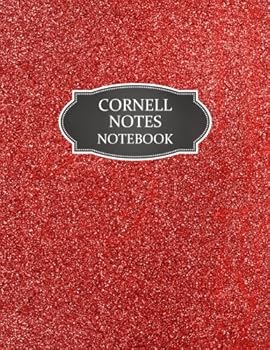 Paperback Cornell Notes Notebook: Cornell Note Taking System Notebook Journal Notepad Paper College High-School 8.5" x 11" Large Format Size (Cornell Notepad Paper Notebook Journal Gold Glitter Series) Book