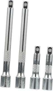 OUNONA 4個 ラチェットレンチ接続ロッド 点入り 耐久性電動レンチ延長パイプ ホーム修理対応 頑丈で錆びにくい工具アクセサリー