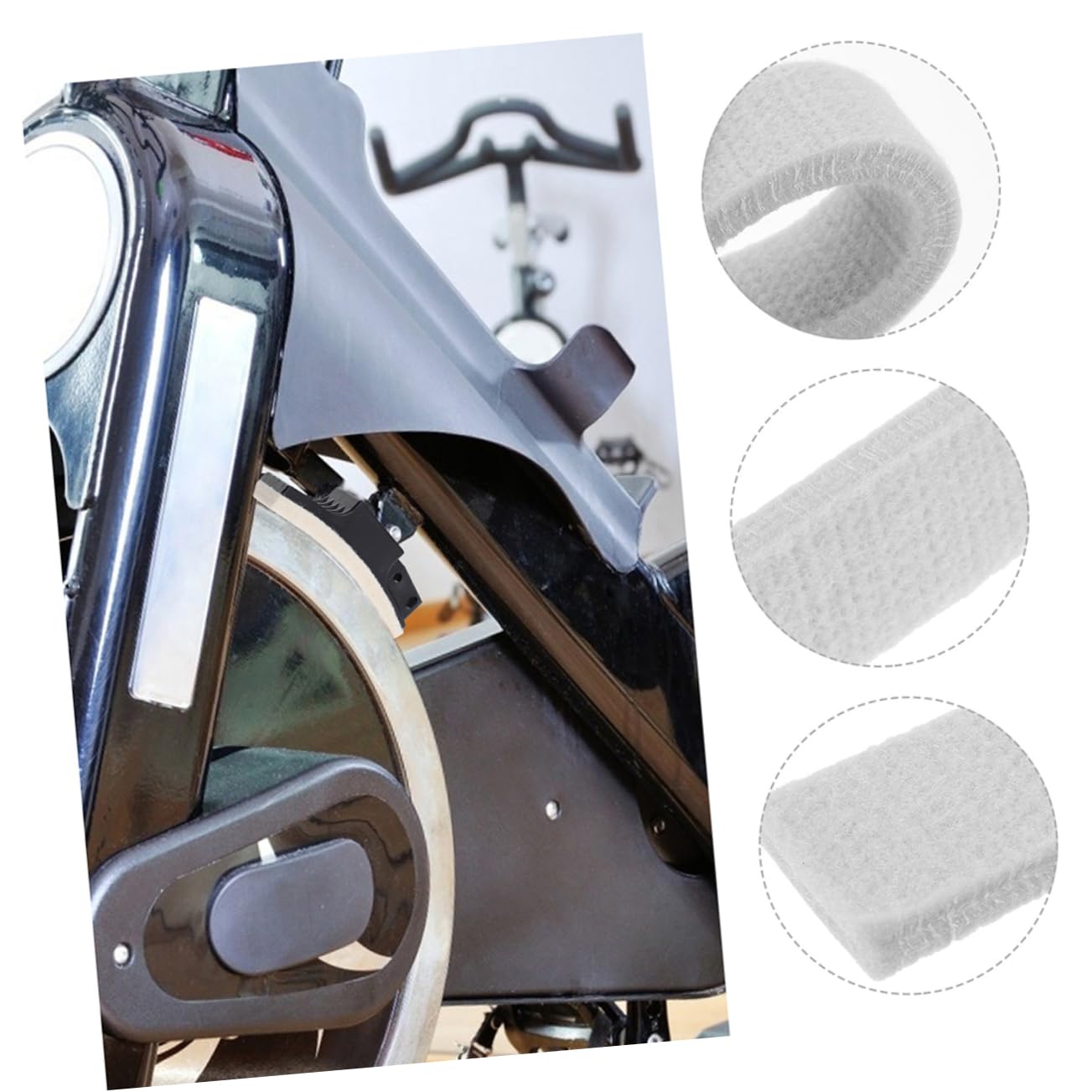 PartyKindom 6pièces Plaquettes de Frein pour Vélo Appartement Remplacement Patin de Frein Compatible avec Vélo Intérieur Fitness