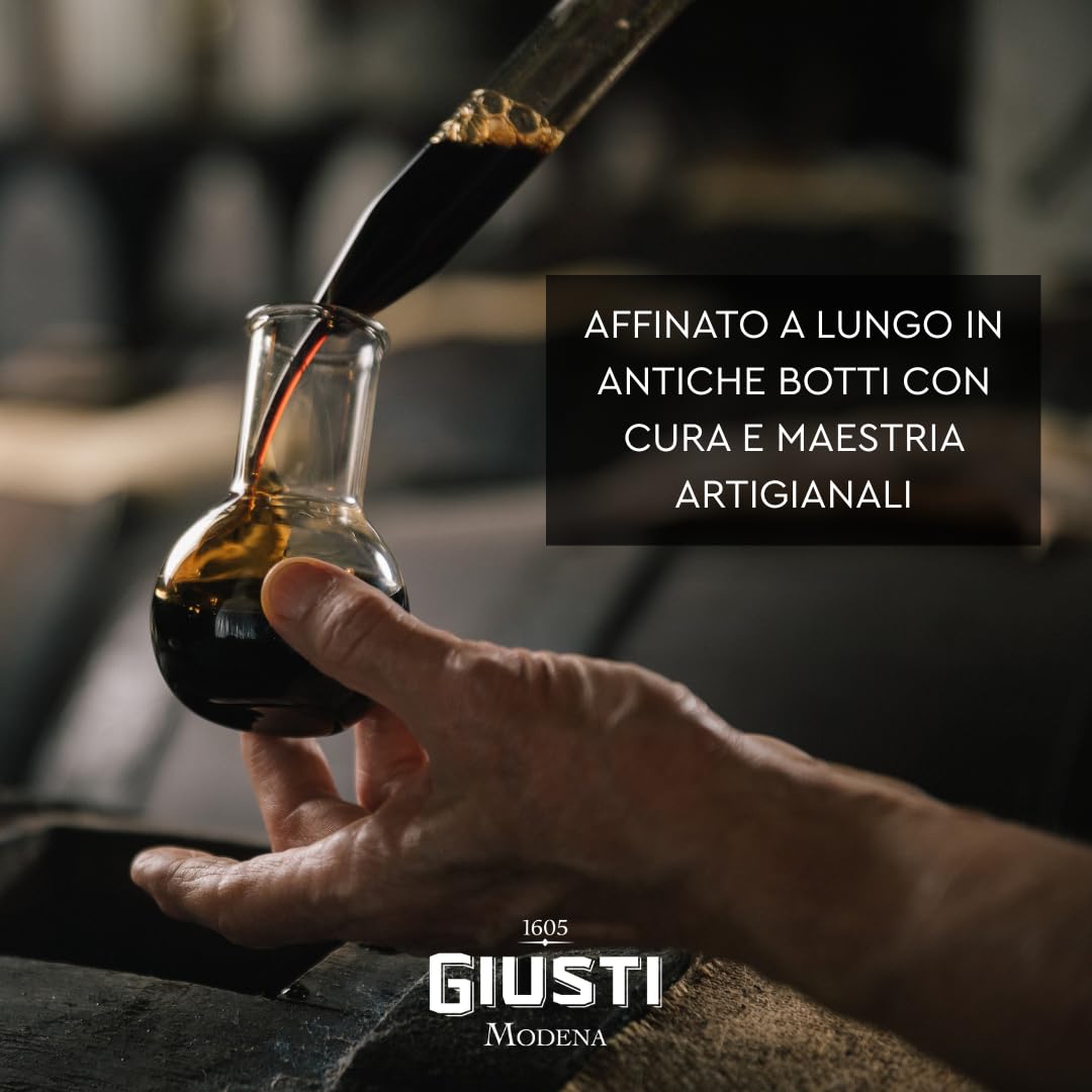 Giusti - Aceto Balsamico di Modena IGP 4 Medaglie d’oro – Cubica 250ml con astuccio