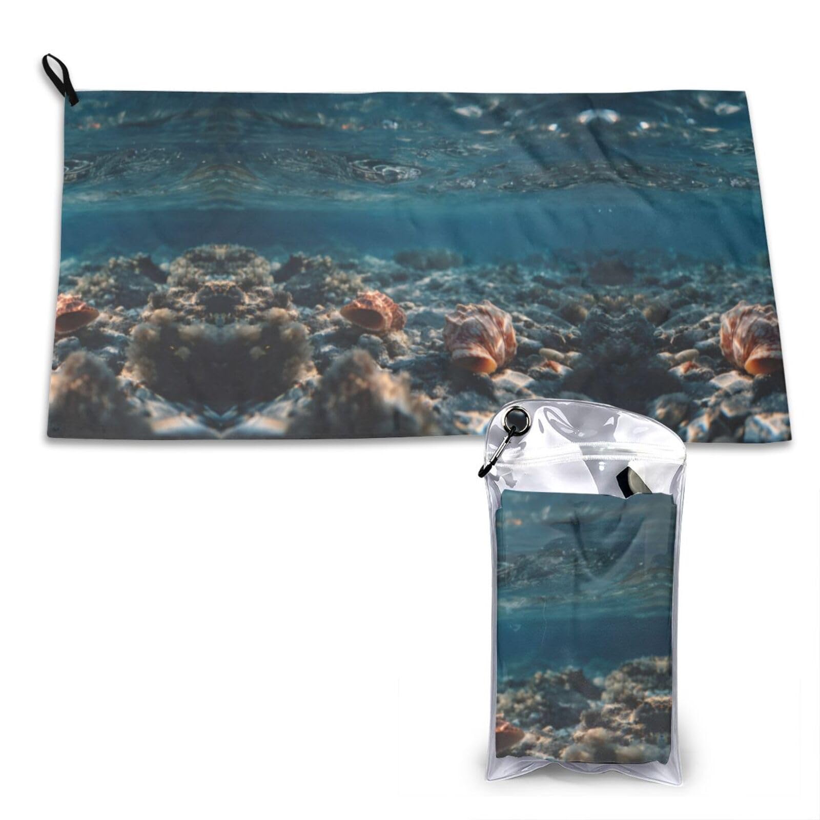 Wxwjshmgc White Shells And Corals Print Cooling Towel, Gym Towel,Cooling Towels For Neck, Soft Breathable Travel Cool Towel,Sports Towels For Gym,Camping