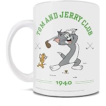 Trend Setters Tom and Jerry Golfing 11 oz Ceramic Coffee Mug