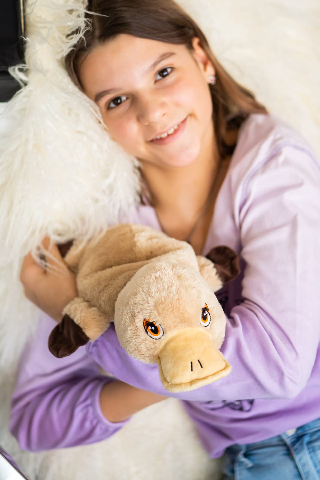 Habibi Plush Coussin chaud en forme d'ours en peluche Compatible micro Habibi Plush Coussin chaud en forme d'ours en peluche Compatible micro