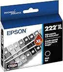 EPSON 222 Claria Ink High Capacity Black Cartridge (T222XL120-S) Works with Workforce WF-2960, Expression XP-5200