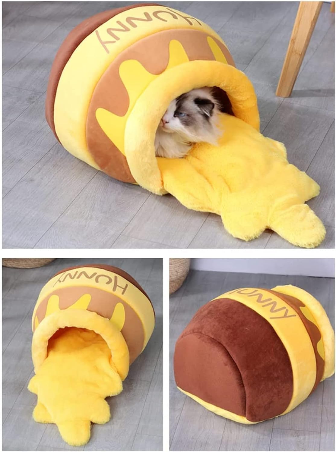 Lit Pour Chat Lavable En Peluche, Maison De Requin, Nid