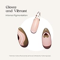 Vista 3 de Beatles Colección Coffee Cafe - Juego de esmaltes de uña de gel en colores marrón, neutro, beige, malva, perfectos para el otoño/invierno, kit