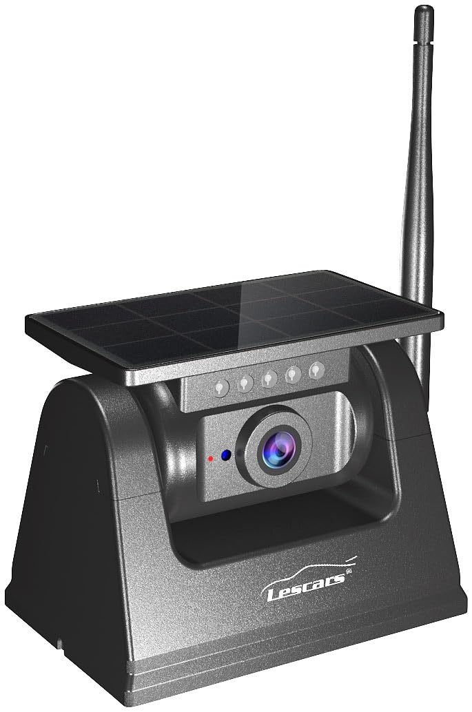 Lescars Auto Kamera: Autarke WLAN-Solar-HD-Rückfahrkamera, Akku, magnetisch, IR-Nachtsicht (Solar Rückfahrkameras, Handy, IP)