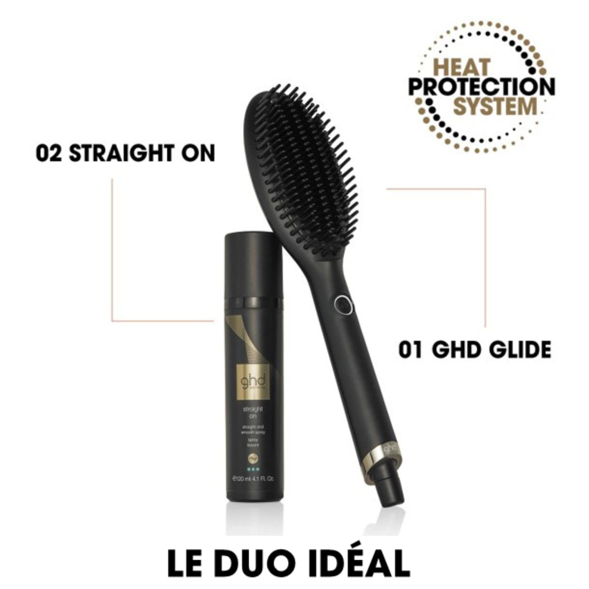 ghd - Brosse chauffante ghd Glide - Brosse Lissante - Lissage rapide, facile - Résultats sans frisottis - Utilisation sur cheveux secs - Sans chaleur extrême - Idéal pour tous types de cheveux