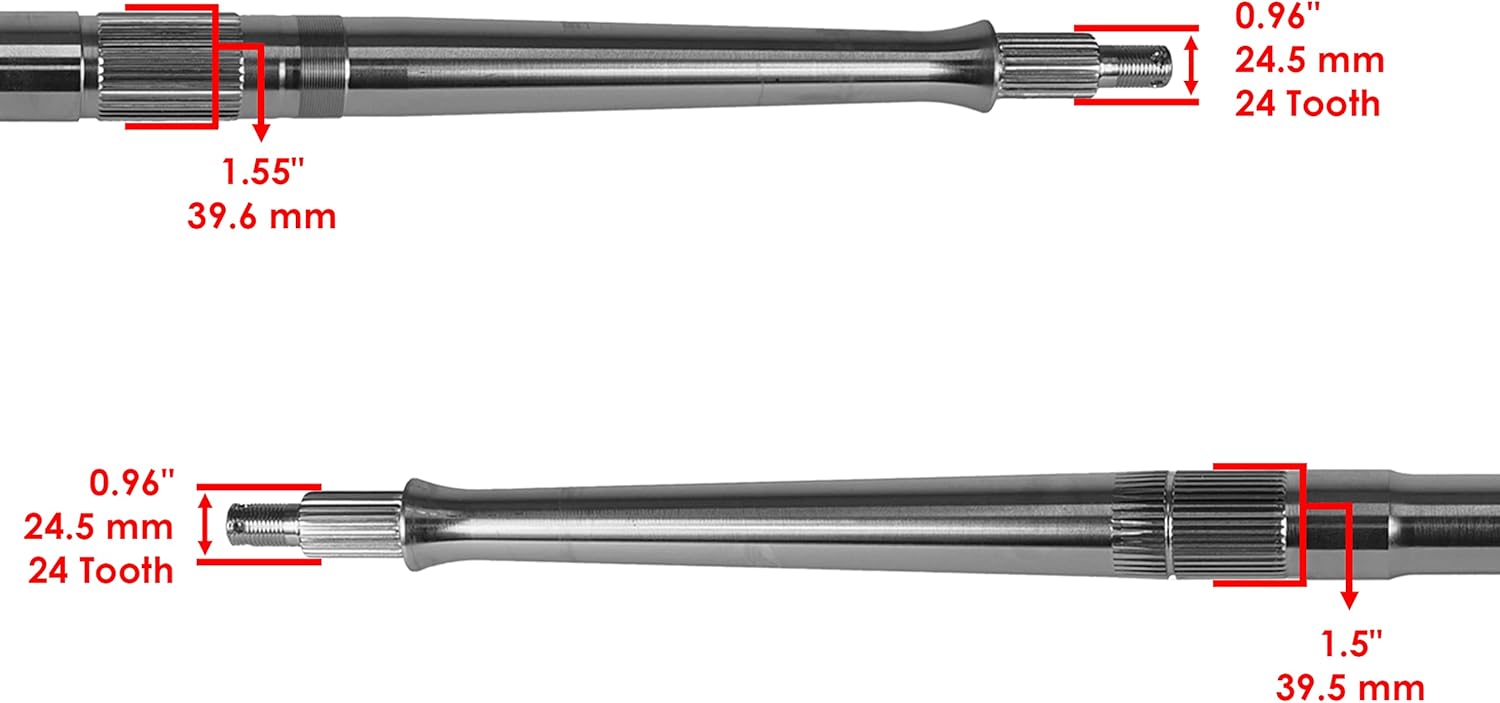 Caltric Rear Axle compatible with Yamaha YFZ450R 2009-2021 BKD-F5381-00-00 18P-25381-00-00 NEW