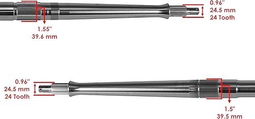 Miniatura 3 de Caltric Eje trasero puede usarse con Yamaha YFZ450R 2009-2021 BKD-F5381-00-00 18P-25381-00-00 NEW