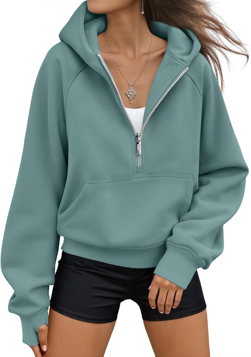AUTOMET Womens Hoodies Fleece Fall Fashion Outfits Workout Sweatshirts Y2k Winter Zip Up Jackets Oversized Tops Clothes 2025
