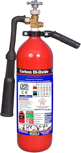 SAFEVERSE CO2 Based Fire Extinguisher (4.5 KG, 1)
