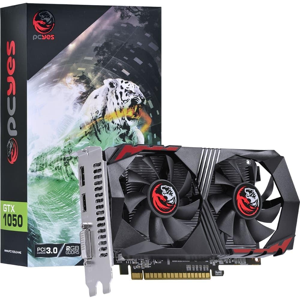 PCYES GPU Gtx 1050 2GB GDDR5 128 Bits Dual-fan - Graffiti Series