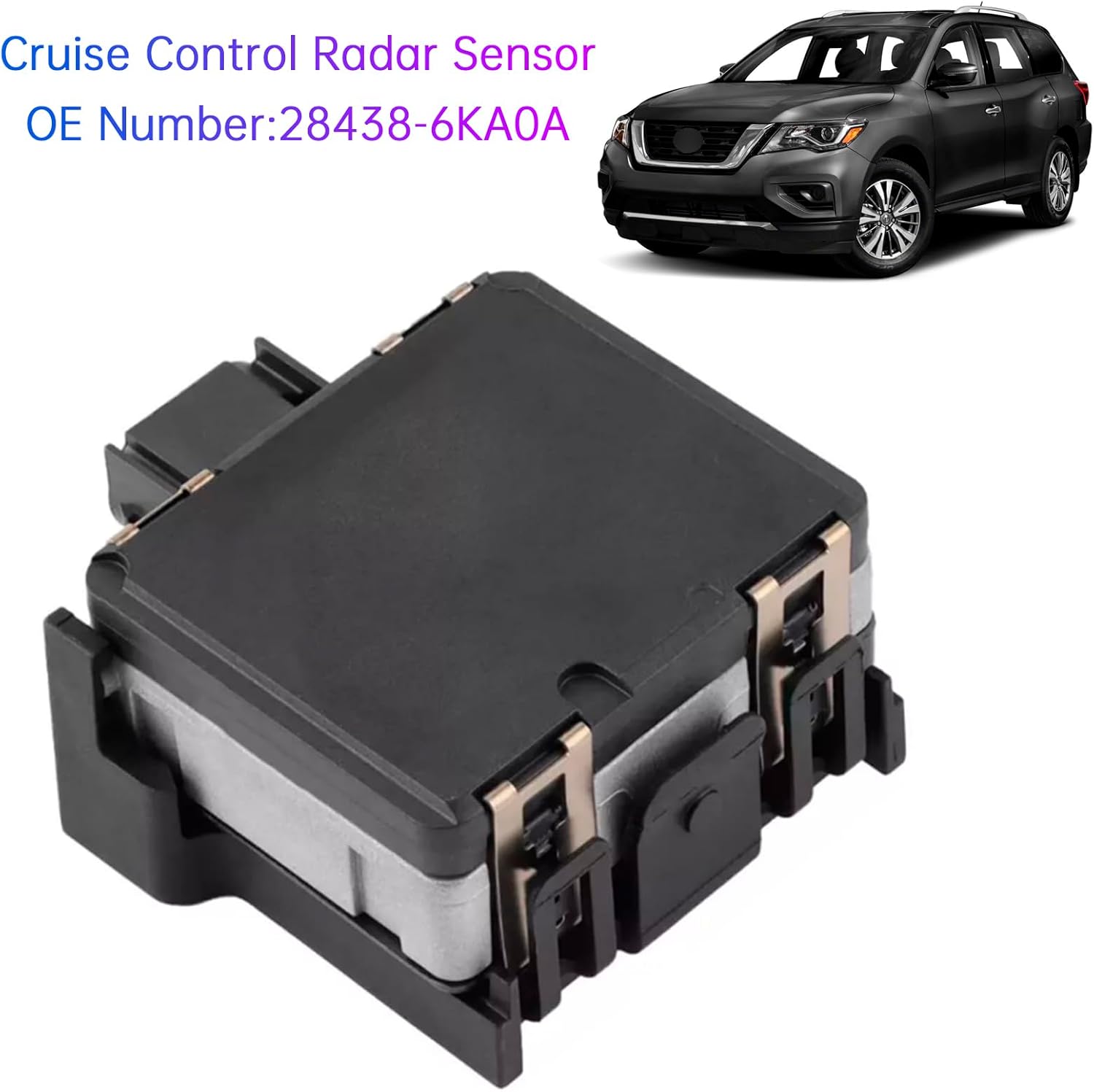 Areyourshop Cruise Control Radar Sensor 28438-6KA0A for Nissan Pathfinder 3.5L 2017-2020 (Platinum, S, SL, SV)
