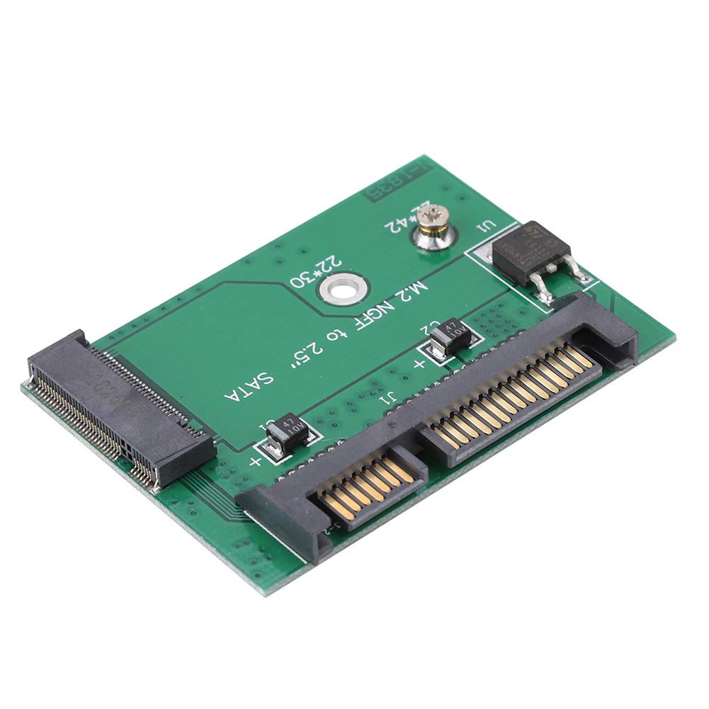 Keenso Riser Card 2.5inch NGFF to 2.5inch Adapter for M. NGFF SSD Plug and Play Support 2242 SSD Material: ABS