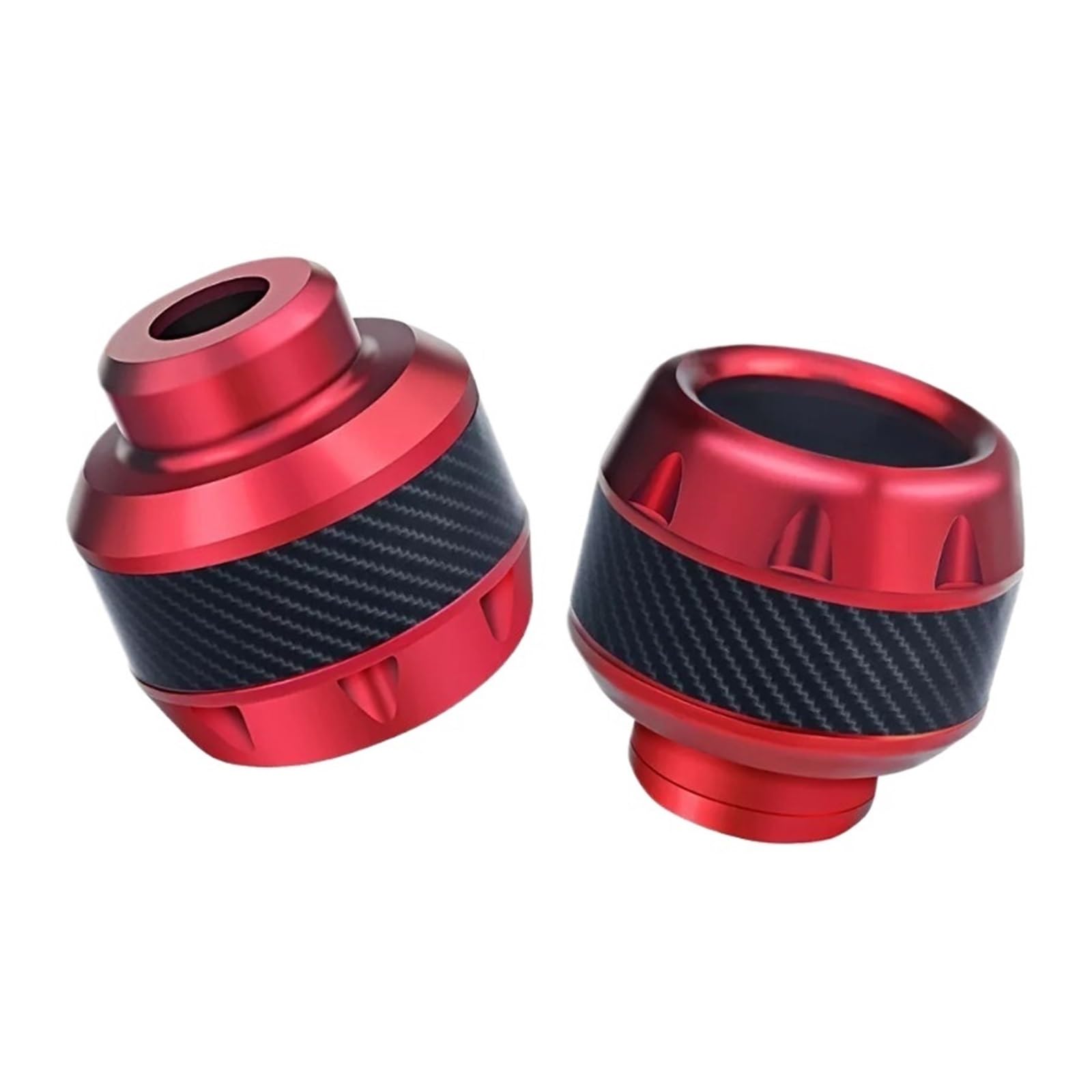 ZHAUPMCB Frame Sliders 2x Motorcycle Front Fork Frame Slider Crash Engine Protector Aluminum Universal Crash Pads(Red)