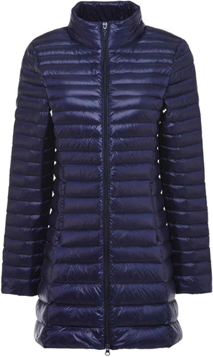 down jacket over suit