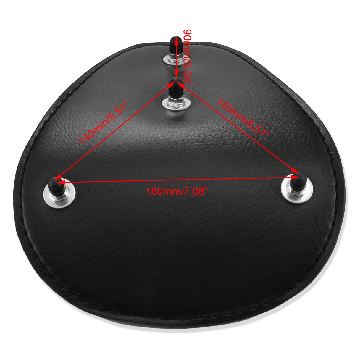 TUINCYN Leather Motorcycle Solo Seat Kit with Spring Soft