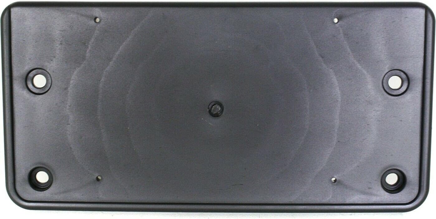 DAT AUTO PARTS Front Bumper License Plate Frame Tag Mounting Bracket Holder Cover Replacement for 2005 2006 2007 2008 2009 2010 Volkswagen Jetta GEN 5 Black Textured Plastic VW1068101 1K0807285A9B9