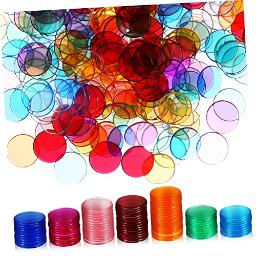 SUPVOX Bingo Chips Bulk Pcs Round Bingo Marker Discs Counting Game Accessories