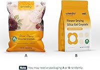 Vista 6 de wisedry 10 LBS Silica Gel Flower Drying Crystals, 2 Packs of 5 LBS, Fine Crystals < 1mm, Color Indicating, Reusable