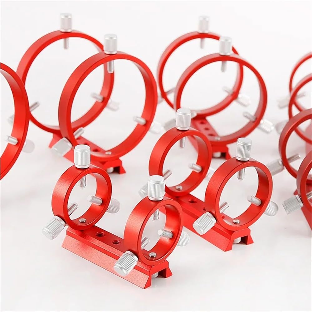 Accessoires pour télescopes Guide de télescope à queue d'aronde 90 mm, plaque de base rouge 68/80/90/102 mm, anneau de mise au point, chercheur, lunette, accessoire d'astronomie Oculaire pour télescop