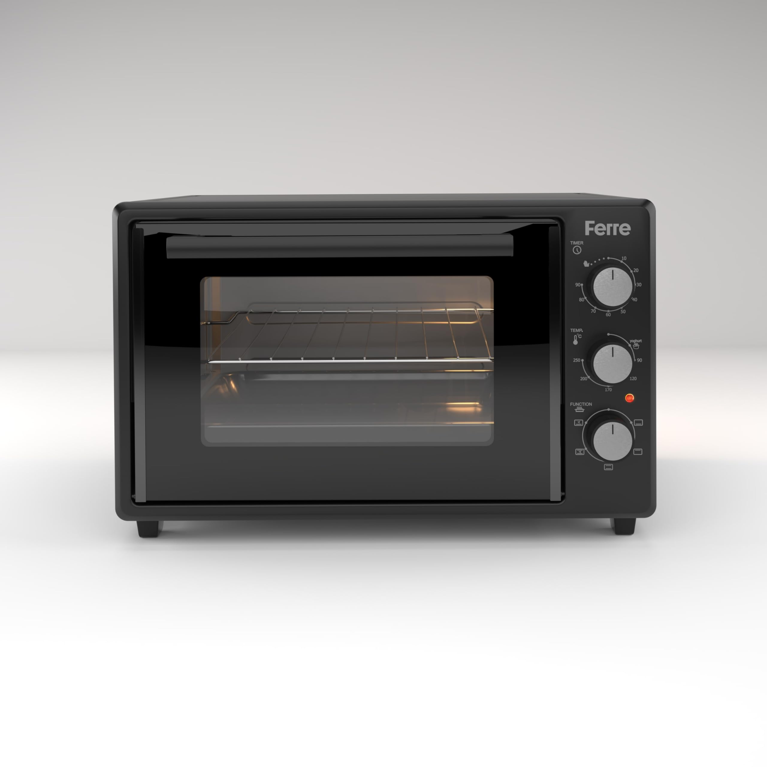 – Ferre 35500 LGM - 35L Turbo Mini Oven - Black