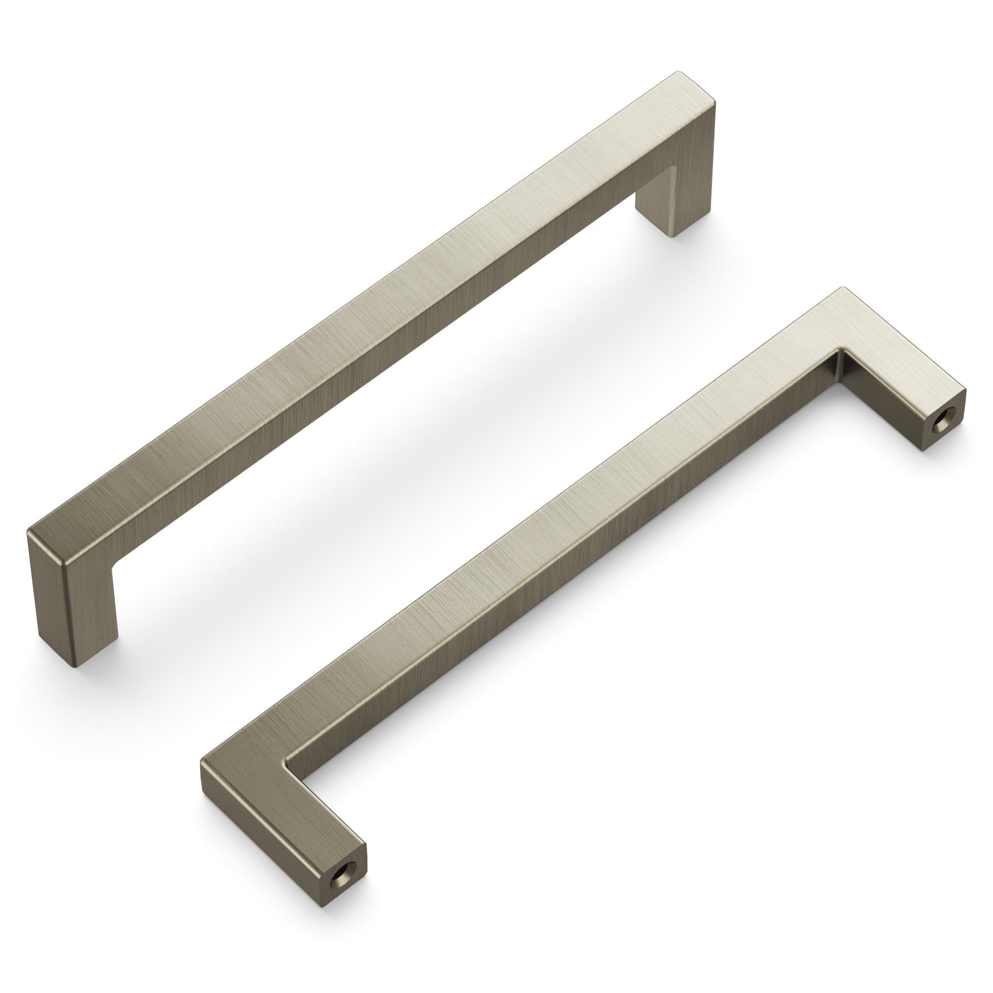 Hickory Hardware Solid Core Kitchen Cabinet Pulls, Luxury Cabinet Handles,  Hardware for Doors & Dresser Drawers, 5-1/16 Inch (128mm) Hole Center,  Stainless Steel, Skylight Collection (Pack of 1) - Amazon.com
