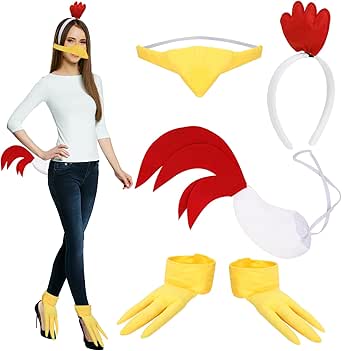 XEPST Animale Agnello Costume Set, Orecchie di Agnello e la coda Set con Agnello Fascia e coda di Agnello per Animale Costume Cosplay di Compleanno Halloween Costume Fancy Dress Partito