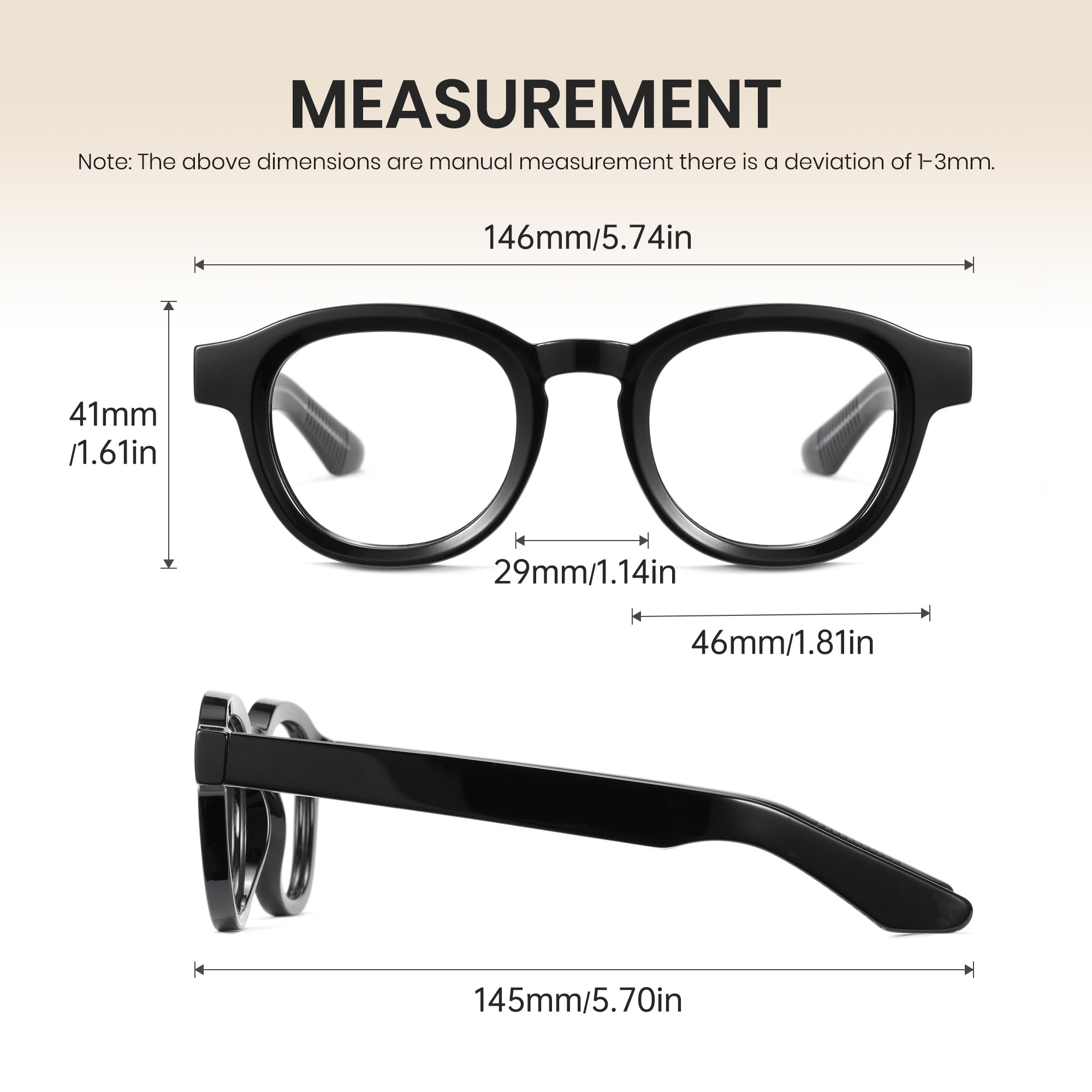 Cyxus Occhiali Nerd Retrò Occhiali Luce Blu Uomo Donna Moda Occhiali Da Computer Anti Mal di Testa Affaticamento Degli Occhi 8553