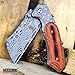 EDC Pocket Knife Camping Accessories Razor Sharp Edge Cleaver Blade Folding Knife Camping Gear Survival Kit 57598 (Wood)