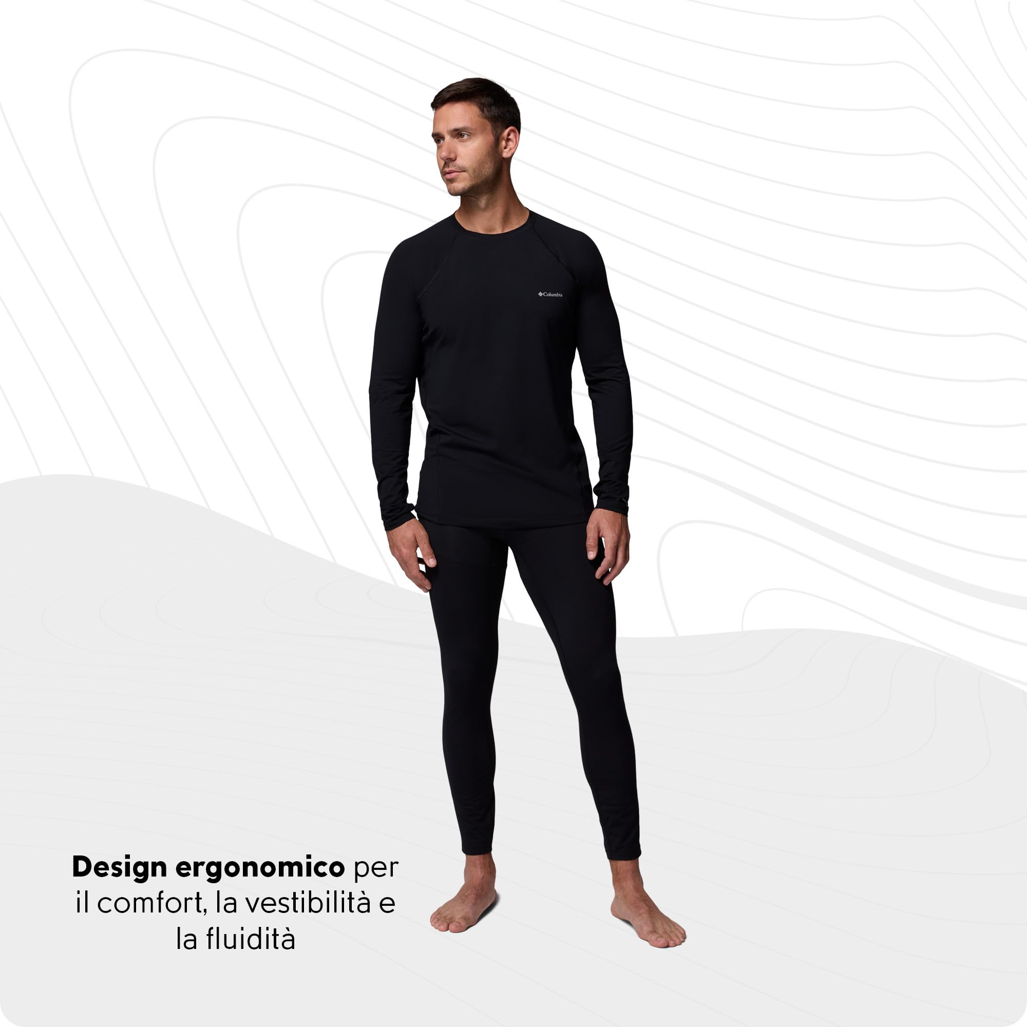 Columbia Midweight Stretch Long Sleeve Top Maglia Termica per Uomo