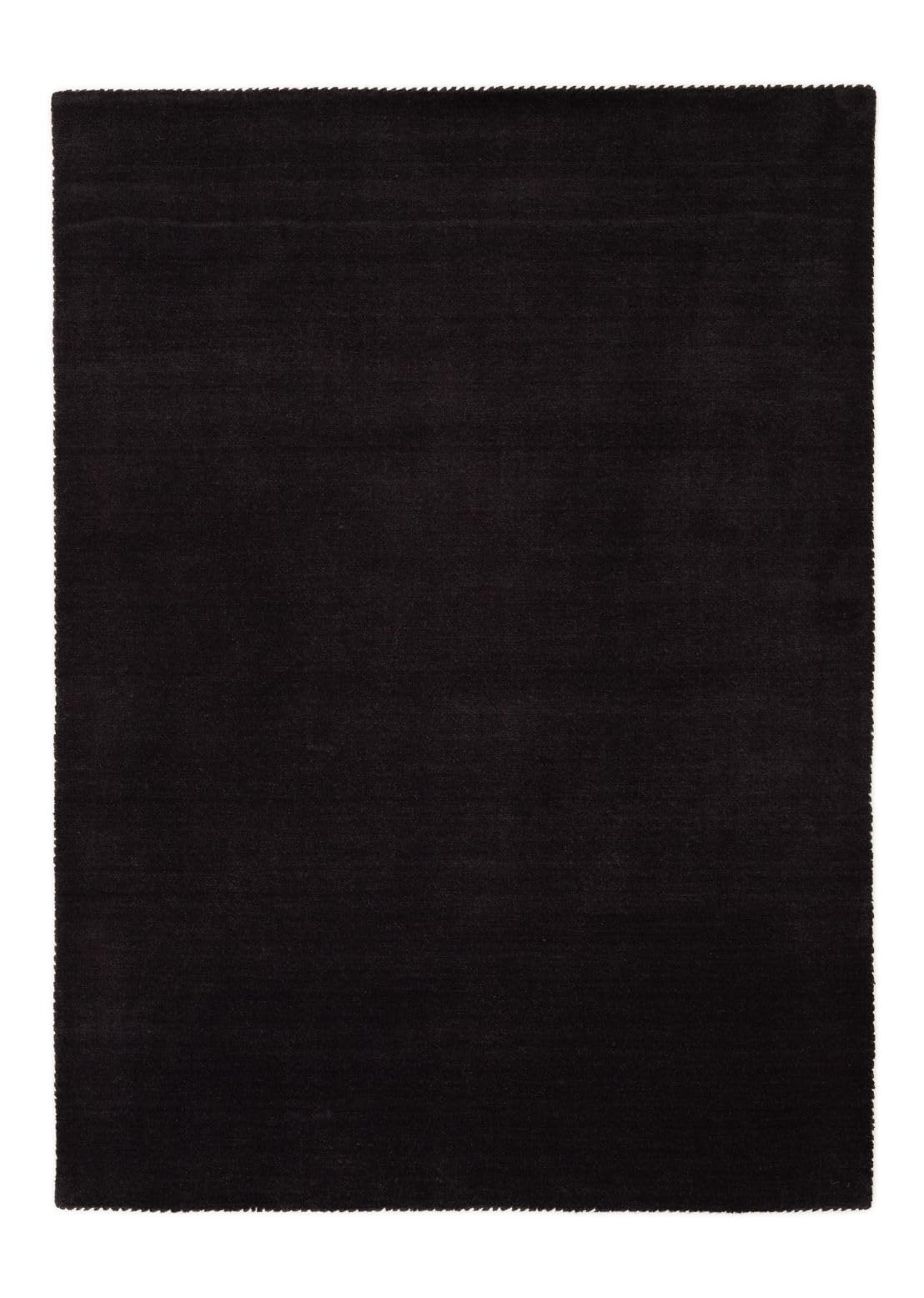 carpetfine handgefertigter Wollteppich Gabbeh Lola Dunkelgrau 160x230 cm Weich, Hochwertig, Zeitlos | Reine Schurwolle für Gemütlichkeit & Eleganz im Wohn- und Schlafzimmer