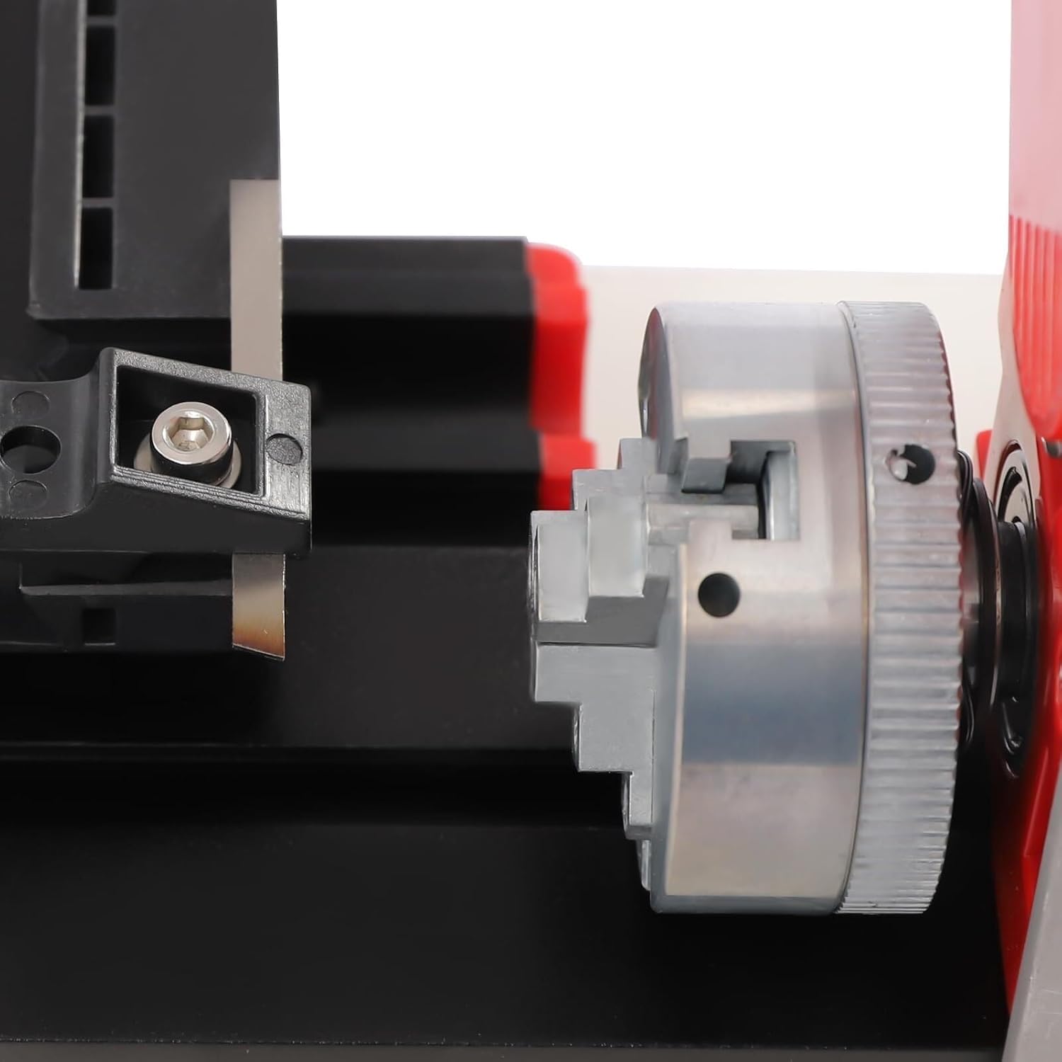 Mini Metal Lathe Precision Bench Top 6" x 11", 24W, 20000 RPM Speed, Includes Movable Lamp for Enhanced Precision Work
