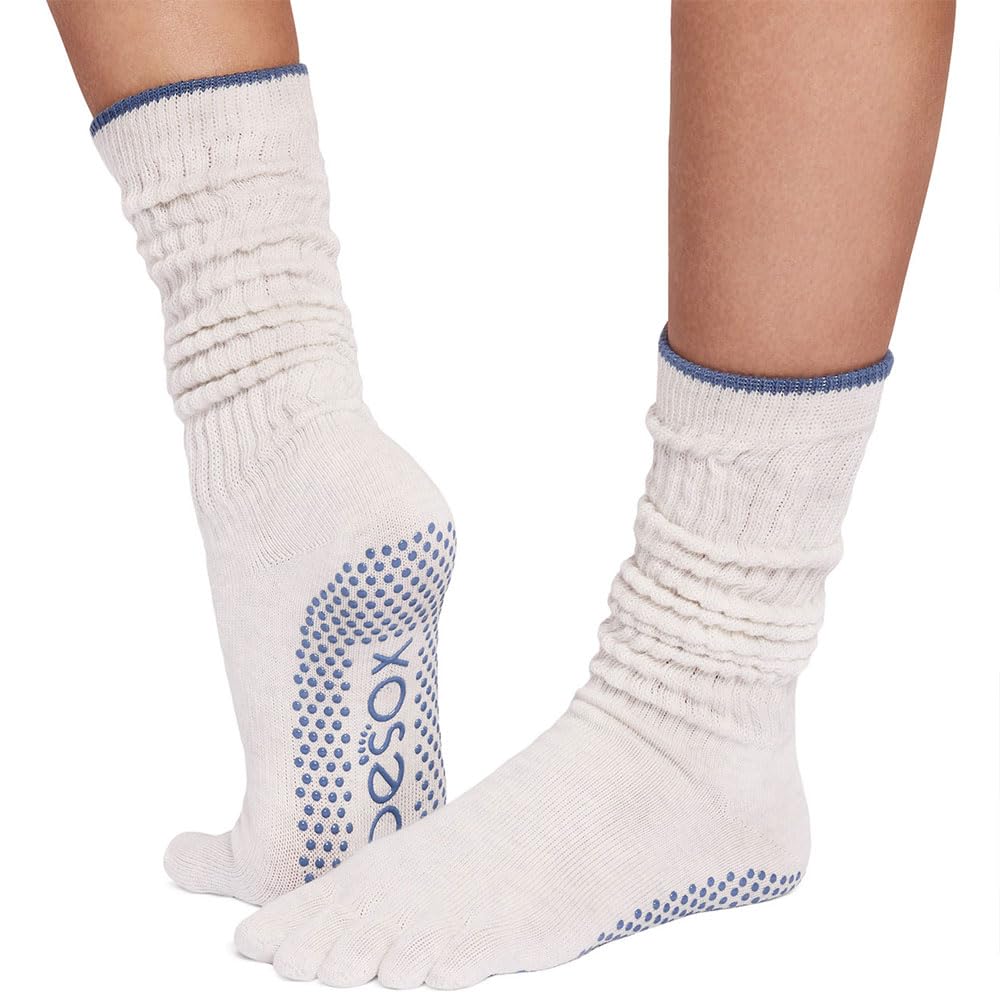 Toesox Full Toe Slouch Pilates Grip Socks EU 39-42 1/2