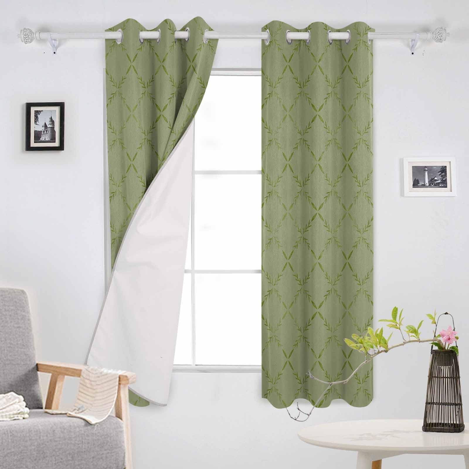 Amazon.com: BOBOWUNY Sage Green Rhombus Plaid Blackout
