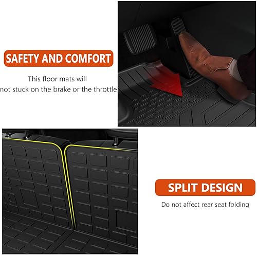 Vista 48 de powoq Tapete de carga compatible con Ford Explorer 2020-2025 de 6 y 7 asientos, tapete de respaldo de TPE para accesorios de Ford Explorer 2020-2022