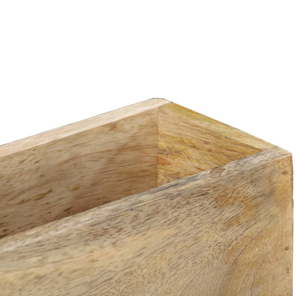 Mensola da cucina, mensola da bagno, libreria, mensola da pavimento Portariviste a Parete 30x11x72 cm in Legno Massello di Mango per Soggiorno, Ufficio, Studio, Corridoio