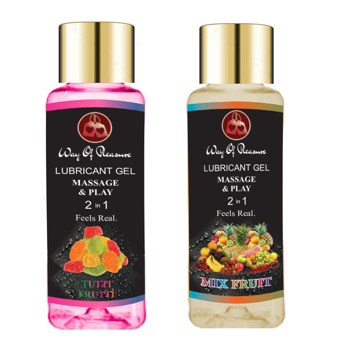 Lube Flavoured Lubricant Gel - 100ml | Water based lube | Tutti Fruiti & Mixfruit Pack Of 2-picture-11