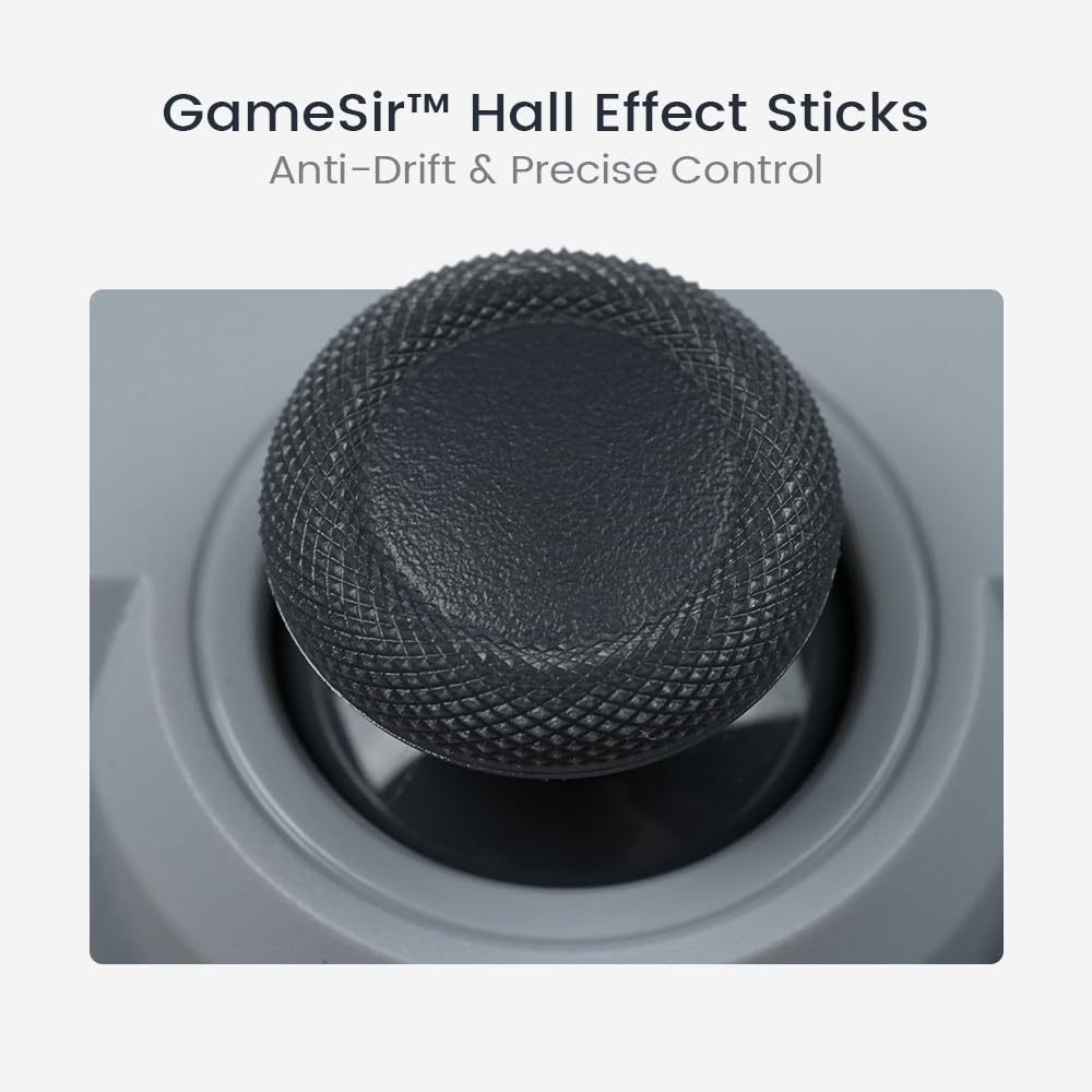 GameSir Tegenaria Lite Kabelgebundenes Gamepad – 1000Hz, Ultrageringe Latenz, Hall-Effekt-Sticks, 2 Rücken-Tasten – Switch/PC/Android/iOS – Serene White
