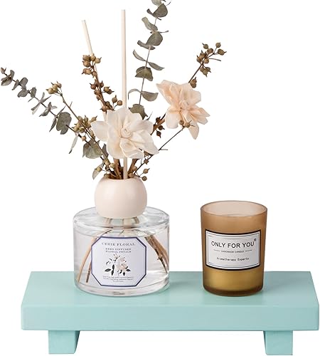 Miniatura 22 de zoocatia Pequeño Soporte de Bandeja de Madera con Pedestal para Decoración de Baño de Granja, Soporte Decorativo de Madera con Altura para Jabonera