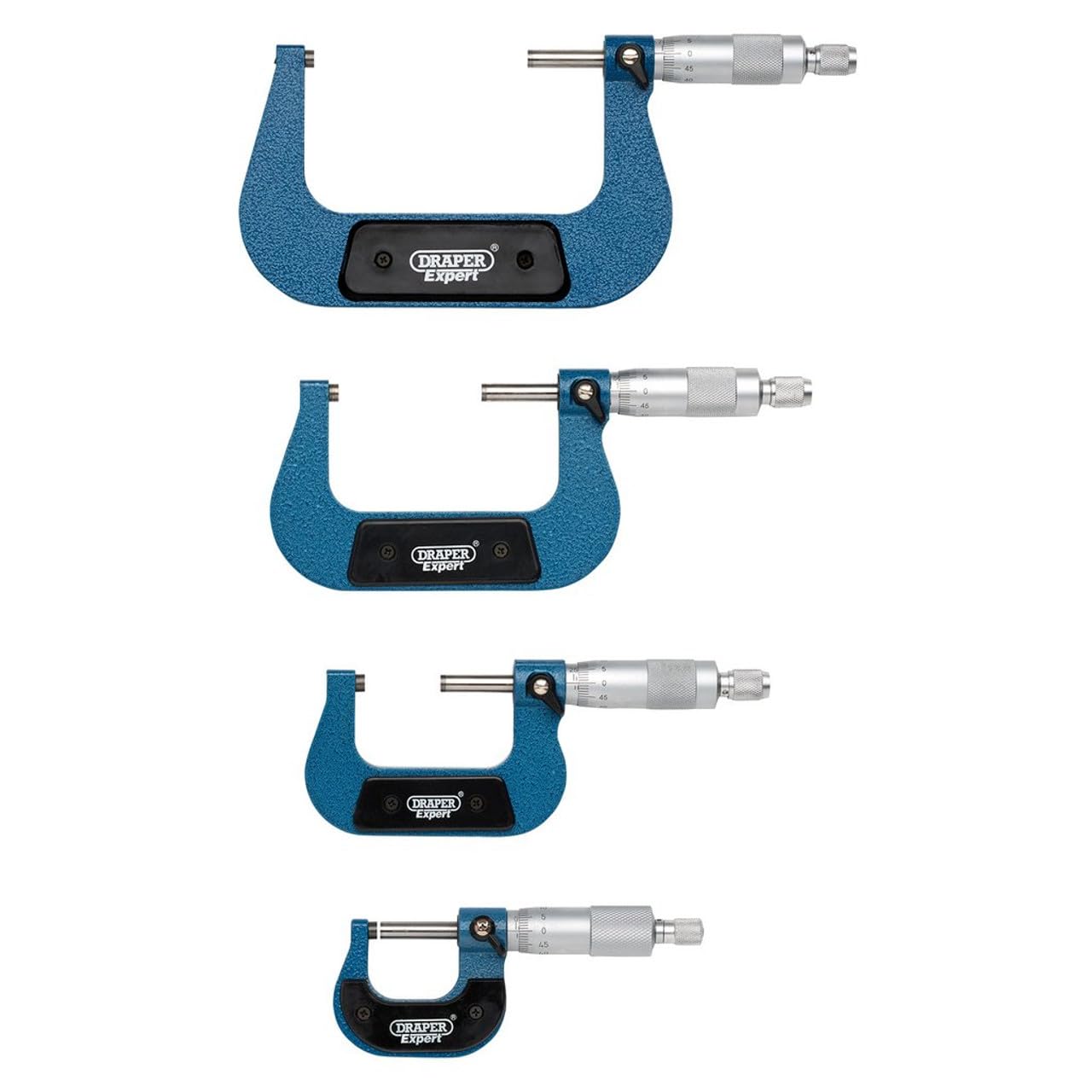 Draper 46607 Micromètre externe 0-100 mm 4 pièces (Import Grande Bretagne)