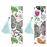 Gigicloud Diamond Bookmark, Delicate Lovely DIY Painting Bookmark 5d Diamond Painting Bookmarks Butt